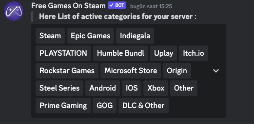 Add Free Games On Steam Discord Bot