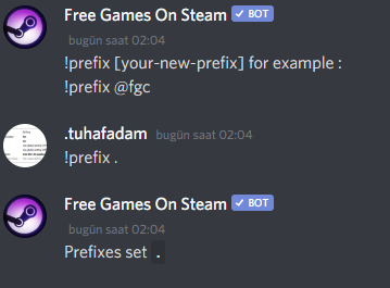 free games bot prefix command